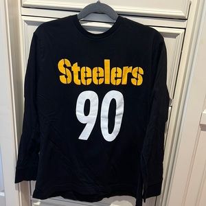 Boys size M NFL WATT STEELERS Long Sleeve Shirt